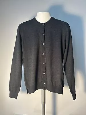 Moncler Tricot Cardigan Gray Button Down Long Sleeve Sweater Sz M • $89.99