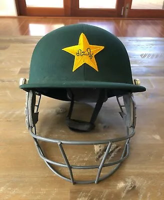 Player Issued - Pakistan National Test Cricket Team Batting Helmet - With COA • $716.99