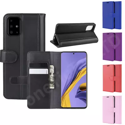 Flip Leather Case For Samsung S24 Ultra S23 S22 S21 S20 FE Magnetic Wallet Cover • £5.48