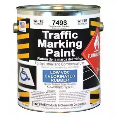 Rae 7493-01 Traffic Zone Marking Paint 1 Gal. White Chlorinated Solvent • $71.25