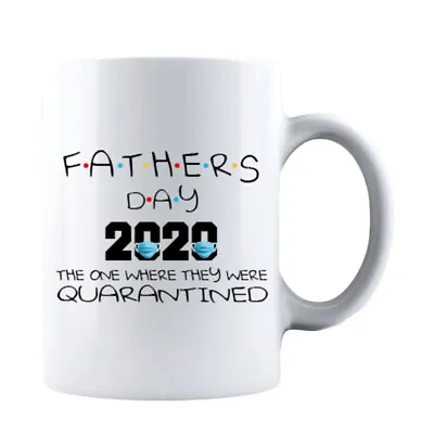 $12.99 • Buy Funny Fathers Day 2020 Quarantined Blue Mask Gift For Father Dad Coffee Mug