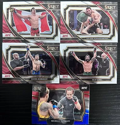 2023 Panini Select UFC Mezzanine AND Octagonside Red Blue Base Card 5Lots K9H • $0.99