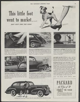 This Little Foot Went To Market Packard One-Ten Sedan Ad 1941 • $9.99