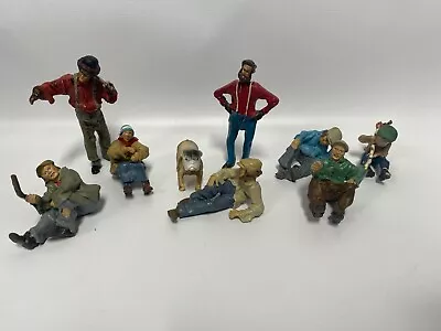 Just Plain Folk  G Scale Train Figure Set Of 9pcs Hobo Lot With Dog NEW • $49.65