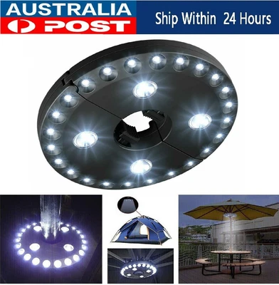 $24.98 • Buy 28LED Patio Umbrella Light Tent Wireless LED Pole Night Lights Cordless Outdoor