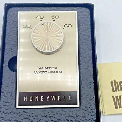 Vintage Honeywell Winter Watchman Single Lamp Thermostat Auto Shut Off S483B1002 • $15.95