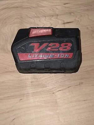 1x V28 Milwaukee Rechargeable Lithium Ion Battery PARTS REPAIR 48-11-2830 28V • $48.80
