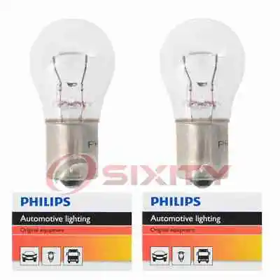 2 Pc Philips Brake Light Bulbs For Volkswagen 412 Beetle Dasher Jetta Du • $8.80