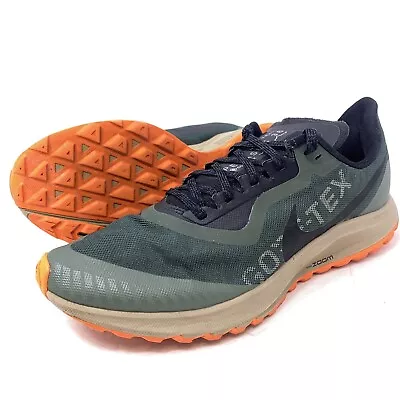 Nike Mens Air Zoom Pegasus 36 Trail GTX Green Running Sneaker Hiking Sz 11 M • $44.99