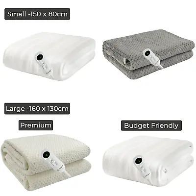 Electric Heated Under Blanket Comfort Control Fast Heat Up Cosy Warm Washable • £24.85