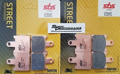 SBS Front Brake Pads Kawasaki ZZR 1400 2006 2008 2012 2014 2016 2017 2018 2019 • £91.08