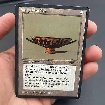 MTG Golgothian Sylex Antiquities Lightly Played Magic The Gathering LP 1994 • $25