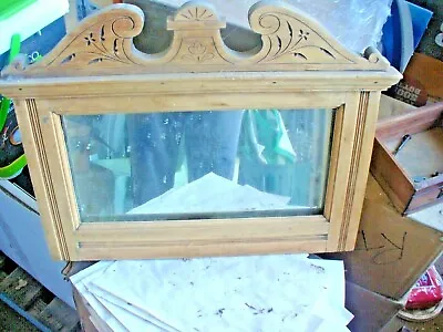 $95 • Buy Antique Mirror With Carver Top Mirror In Good Condition 
