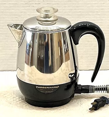 Vintage Farberware Superfast Electric Percolator #134 Coffee Pot 4 Cup Excellent • $42.99