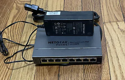 NETGEAR GS108PE Prosafe Plus Switch With PoE 8 Port GS108PE • $128.58