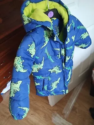 £0.99 • Buy George At Asda Size 4-5 Blue Dinosaur Coat
