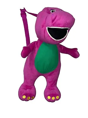 Collectible Vintage Purple Dinosaur Barney Plush Kids Backpack 2011 • $38