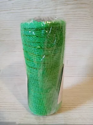 New! DECO MESH WIDE Ribbon LIME Green 6 X5 YD Wreaths Christmas Grinch Halloween • $1.99