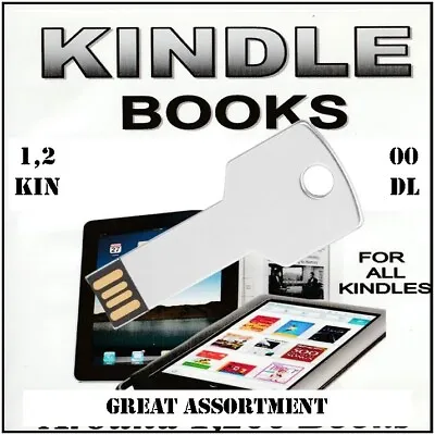 Book Collection 4200 Ebooks 1200 Kindle + 3000 Epub Good Variety On USB Best • £7.99