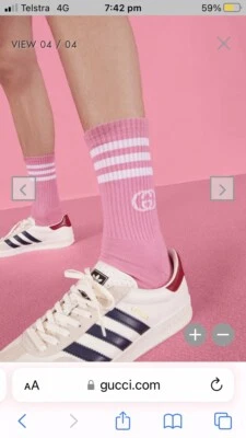 $250 • Buy Gucci X Adidas Ankle Socks  M RP $325