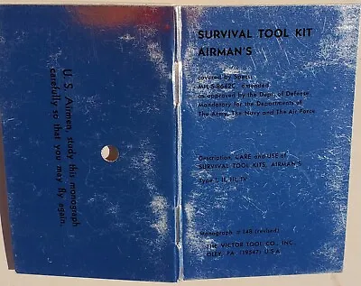 Us Vietnam War New Old Stock  Survival Tool Kit/airman’s  Manual  • $38