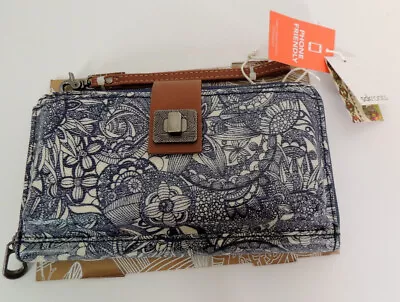 SakRoots Wristlet Wallet Purse Blue NEW Phone Case • $34.25