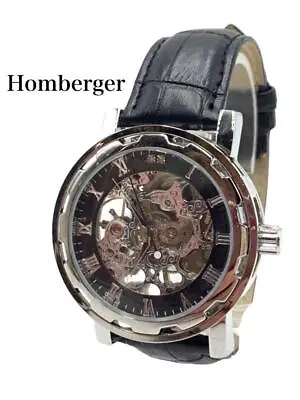 Omberger Black 2P Diamond HB-002 2093 3000 Analog Watch Men • $138.46
