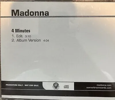 $9.99 • Buy Madonna 4 Minutes CD Promo Only From Hard Candy 