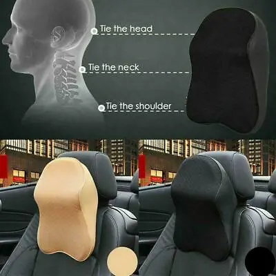 £9.78 • Buy 1xCar Seat Headrest Pad Memory Foam Pillow Head Neck SupportCushions Rest F6J6