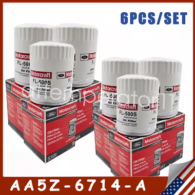 6X Genuine OEM FL500S Motorcraft Engine Oil Filters For Ford #AA5Z6714A • $48.99