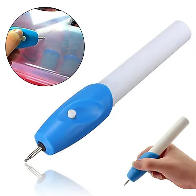 Engraving Etching Hobby Drawing Craft Pen Rotary Tool Jewellery Glass Metal Wood • £3.79