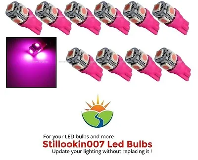 10 - Landscape Light Bulbs Pink / Purple 5LED. Replaces 12v T5 Malibu Bulbs • $20.69