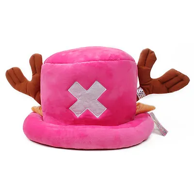 $9.19 • Buy Anime One Piece Tony Chopper Cap Cosplay Plush Winter Hat Women Gifts Rose Red