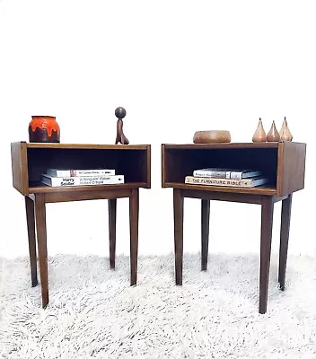 Pair Of Mid Century Parker Model #207 Bedside Tables. • $990