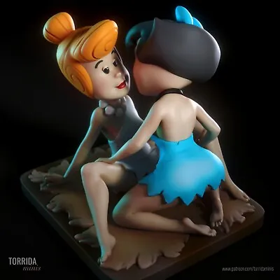 £34.95 • Buy Wilma And Betty  - 1/10 180mm Scale 3D Printed Resin Figure Diorama Model Kit