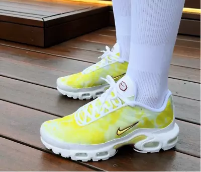 Womens Nike Air Max Plus Shoes TN White Yellow Rare Limited City Atlanta Special • $289.95