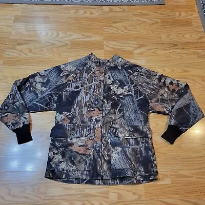 EUC ScentLok Mossy Oak Break Up Camo Deer Hunting Jacket Men's Medium Full Zip • $30