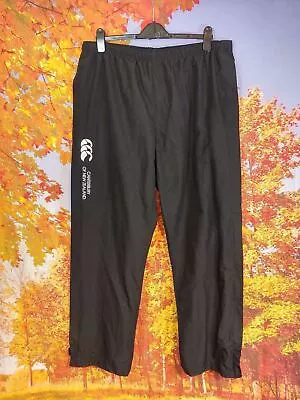 Canterbury Black Nylon Polyamide Waterproof Trousers. UK Men's Size 3XL W38 L31 • £22