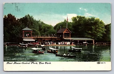Postcard New York City Central Park Boat House 1910 F245 • $7.95