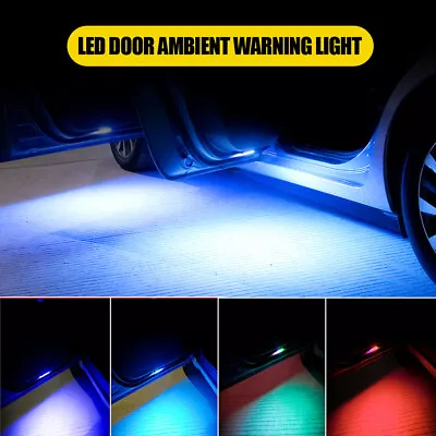 LED Car Door Welcome Lights Sensing USB Anti Collision Emergency Signal Lamp • $7.79