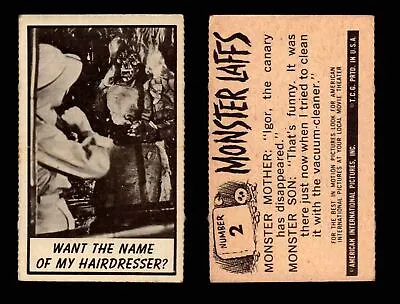 1966 Monster Laffs Midgee Vintage Trading Card You Pick Singles #1-108 Horror • $3.10