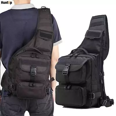 Tactical Military Molle Sling Bag Large Crossbody Chest Pack Shoulder Backpack • $31.34