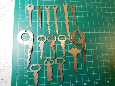 $28 • Buy 15 Piece Vintage National Cash Register NCR Specialty Flat Keys