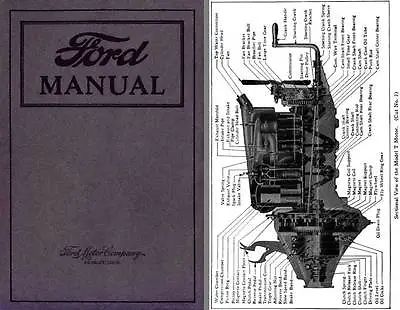 Ford Manual 1922 Model T - For Owners And Operators Of Ford Cars And Trucks • $16.95