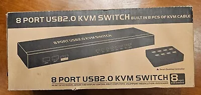 Mt-viki 8 Port Usb Kvm Switch Mt-801uk-l With Controller And Cables • $64.95