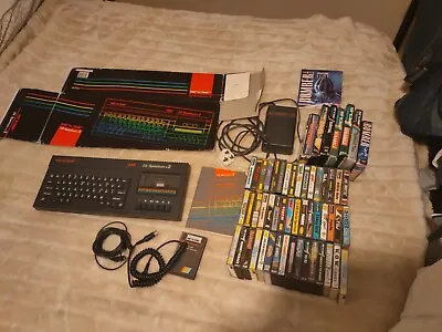 £210 • Buy Sinclair 128k ZX Spectrum +2 Computer Works & 52 Untested Games  Retro Job Lot
