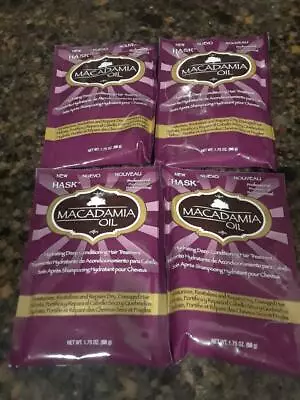 Hask Macadamia Oil Moisturizing Deep Conditioning Treatment Packet  -lot Of 4  • $9.77