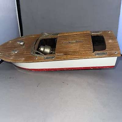 Vintage 1950s Fleet Line Sea Baby Toy Boat Battery Operated Motor • $130