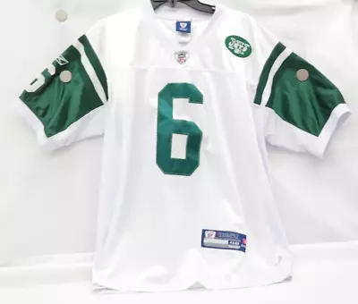 New York Jets Mens Mark Sanchez #6 NFL Football Jersey White Green    WE • $41.99