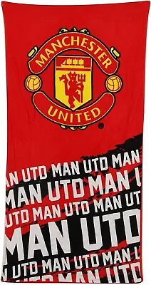 Manchester United Bath Towel Beach 100% Cotton - Ideal Perfect Gift • £18.99